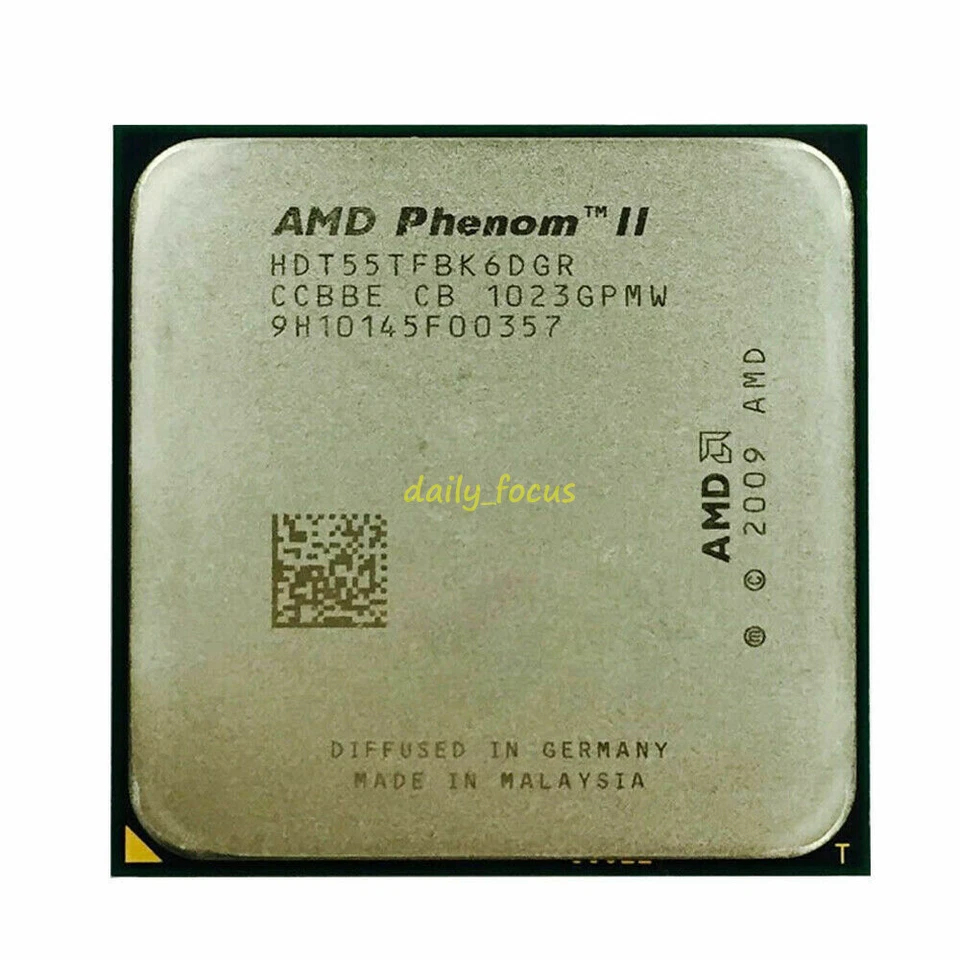 AMD Phenom II X6-1065T X6-1035T X6-1045T X6-1055T Socket AM3 CPU Processor - Image 2 of 4