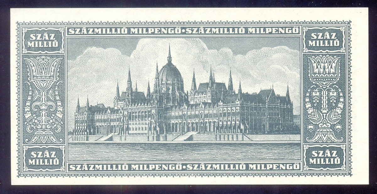 Hungary Szazmillio Mil-PENGO (100 trillion) 1946 P130 UNC | eBay