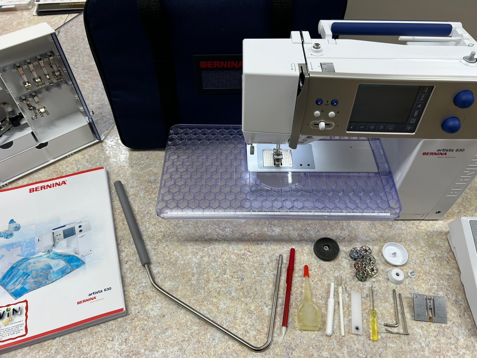 Bernina Artista 630 Sewing Machine Low Stitch Count! eBay