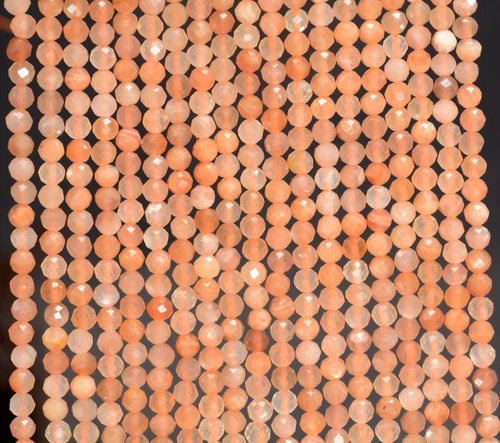 PIEDRA SOLAR DE 3 MM GRADO AAA MICRO FACETADO REDONDAS CUENTAS SUELTAS 15,5" - Imagen 1 de 4