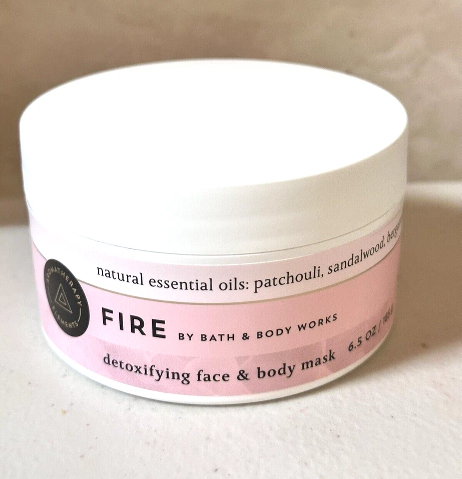Mascarilla facial y corporal Bath & Body Works aromaterapia FIRE 6,5 OZ NUEVA AUG Foto 2 de 4
