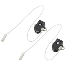 2 Pcs Pull Chain Lamp Switch Replacement Pull Cord Light Switch for Wall Mount