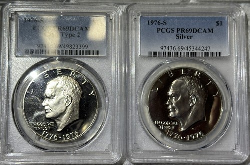 1976 S Major Varieties Proof Set (10 Coin Set) PCGS PR69DCAM - Picture 9 of 10