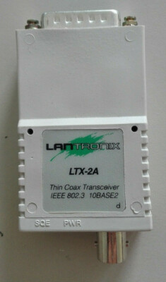 LTX-2a Lantronix Tranceiver Adapter AUI/BNC