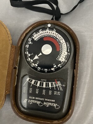 Weston Master II Hand Held Light Exposure F/stop Meter Vintage Case Model 735