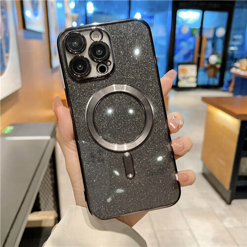 Glitter Bling Shockproof Magnetic Cover For iPhone16 15 14 13 12 11Pro+Lens Film - Picture 8 of 29