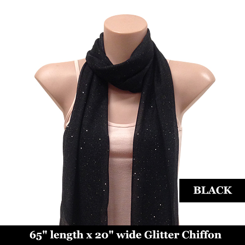 Glitter Chiffon Scarf 12 Colours No Fringe 1pc or 2pcs -Fast Ship From Sydney - Picture 31 of 34