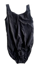 REVOLUTION DANCEWEAR BLACK CLASSIC TANK BLACK DANCE LEOTARD MC MEDIUM CHILD