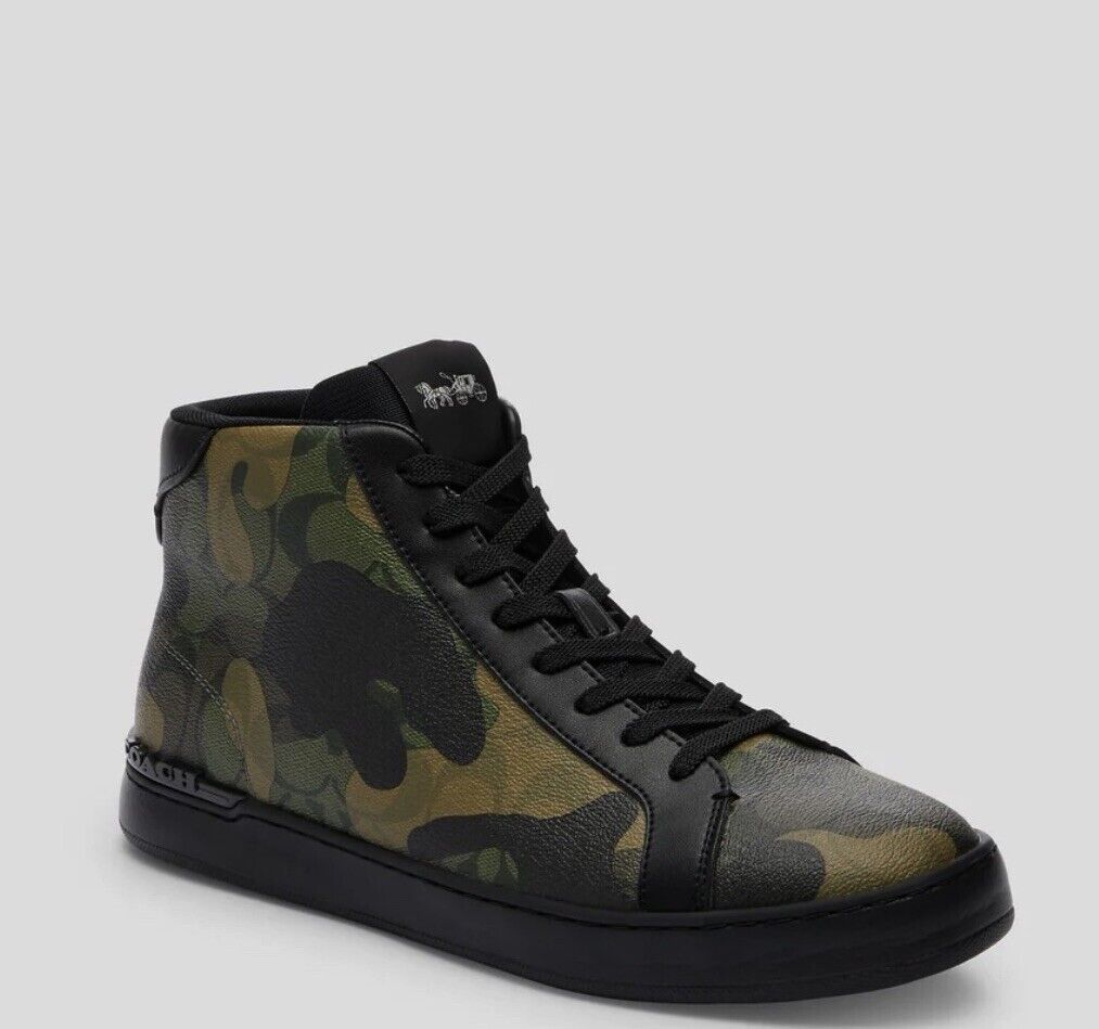 Coach CZ556 High Line Sneaker In Signature Canvas Camo Print Coach CZ556 High Line Sneaker In Signature Canvas Camo Print