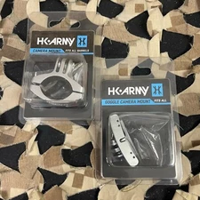 NEW HK Army Action Sports Goggle/Barrel Camera Mount Package-2 Mounts-Sil/Pew