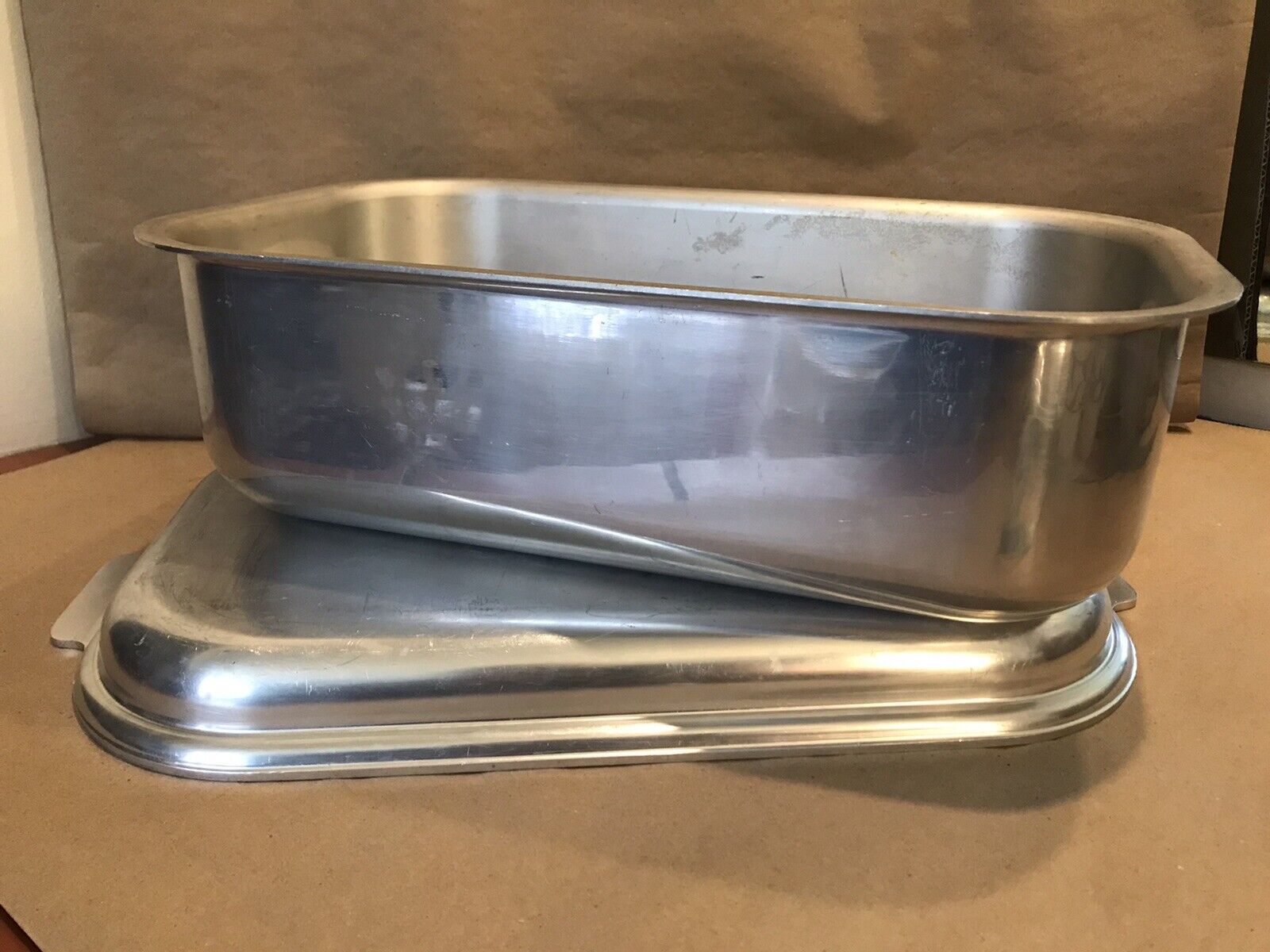 Vintage Kitchen Craft Cast Aluminum Top US セール Bottom 大特価放出 Pan Roasting