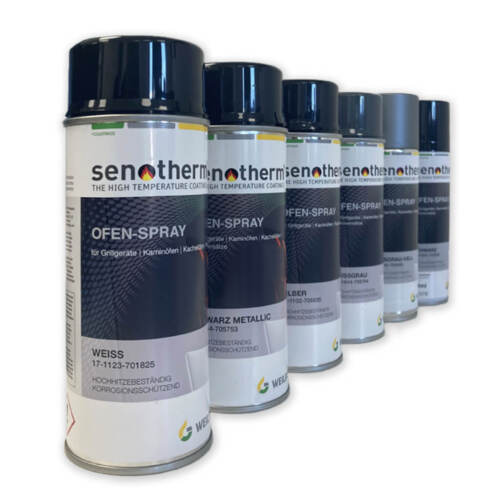 Senotherm Ofen-Spray Thermo-Lack hitzebeständig Spraydose Farbe Ofenfarbe 400 ml - Bild 1 von 7