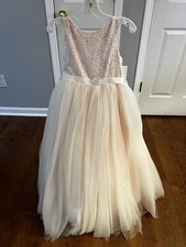 Flower girl Dress Size 8 Light Pink