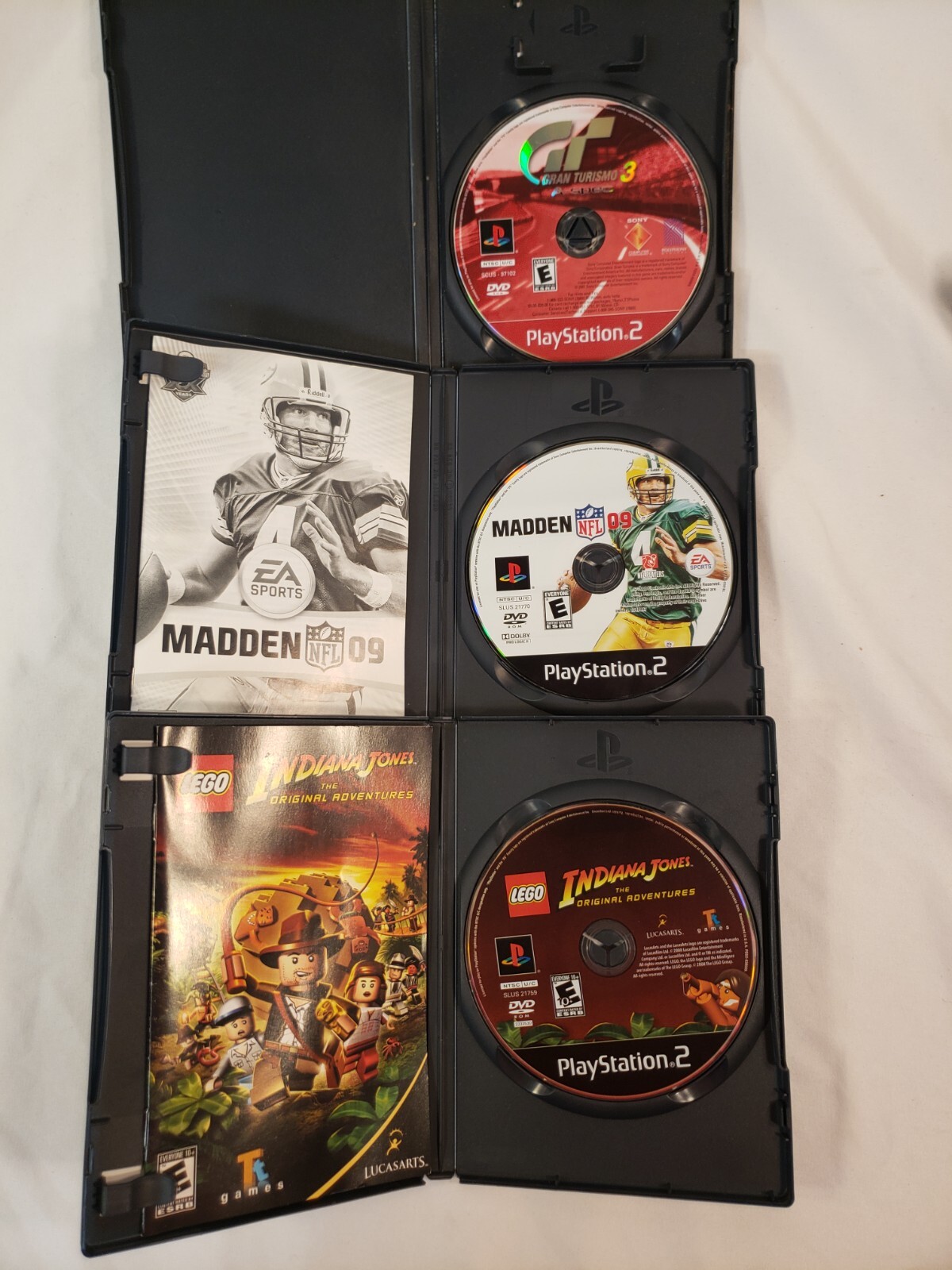 PlayStation PS2 SCPH-50001 Console Bundle; Games, Cords, Controllers; Tested!
