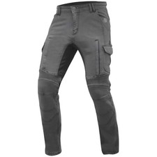 Jeans Moto Pour Hommes Trilobite Acid Scrambler Gris