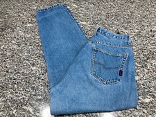 Guess Jeans Men Size 34 Actual 32x31 Tapered Button Fly Blue Denim USA 90s VTG