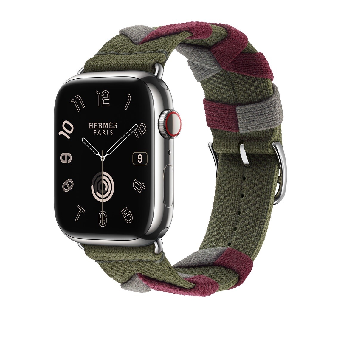 Apple Watch Hermès - 45mm Kaki Bridon Single Tour Band. | eBay