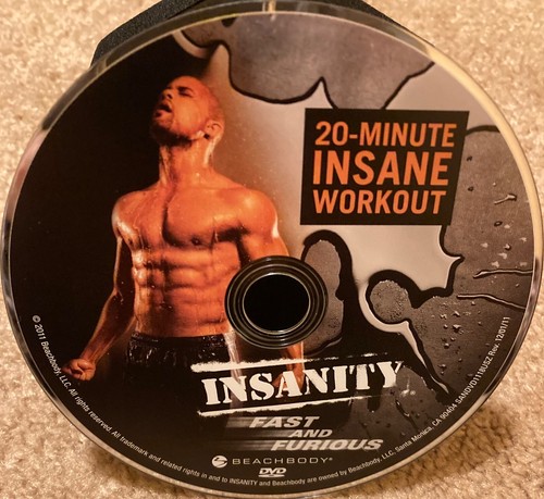 Insanity BeachBody Fast and Furious 20 Minute Insane Workout DVD - Afbeelding 1 van 1