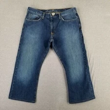Eddie Bauer 38x25 Bootcut Jeans Shortened Quality Premium Denim 100% Cotton