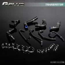 Fit For 1994-1997 Mazda Miata MX5 1.8L 9pcs Silicone Radiator Hose Kit Black