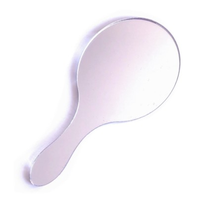 Hand Held Vanity Shaped Acrylic Mirrors - Various Sizes & Shapes