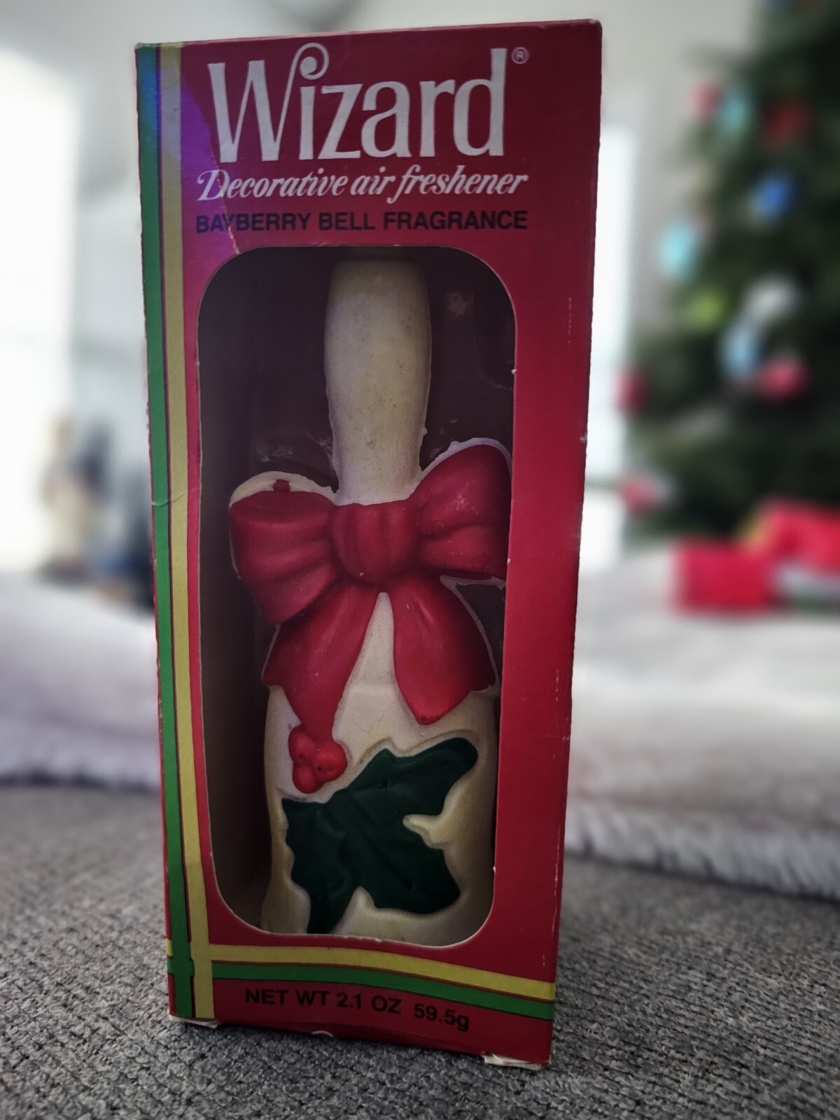 Vintage 1981 Wizard Decorative Air Freshener Bayberry Christmas Bell