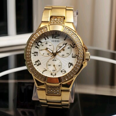 Gold guess watch!! Great condition GUESS Gold & Silver Tone Women main image 2