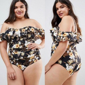 off shoulder swimsuit plus size