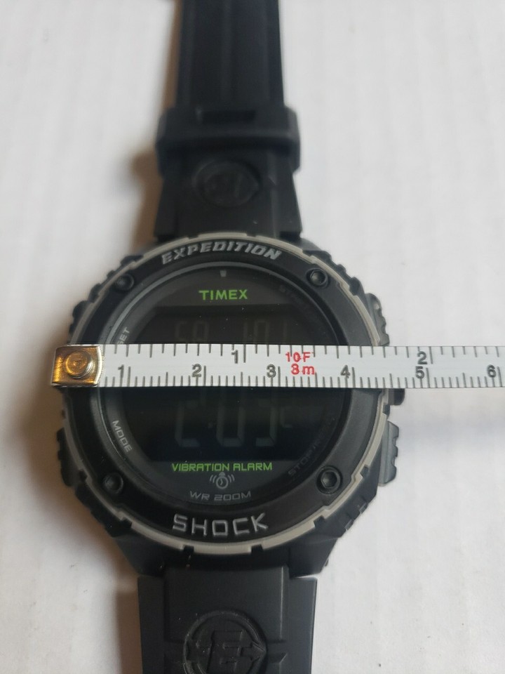 Timex Expedition Shock Xl Vibration Alarm T49950 Men's Watch New