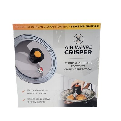#ad Air Whirl Crisper Lid Stainless Steel And Tempered Glass Brand New $13.97
