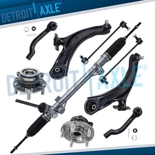 9pc Electronic Steer Rack and Pinion Suspension Kit for 2008 - 2013 Nissan Rogue