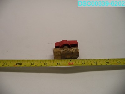 QTY=14: BUGATTI 3/4'' NPT Brass Gas Ball Valve 1/2 PSIG - 1/4 Turn