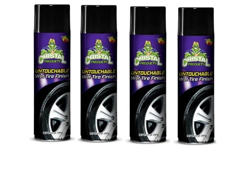 Cristal Product Untouchable Tire Wet Finish 13oz (4 PACK) Ever Gloss Tire shine - product listing photo
