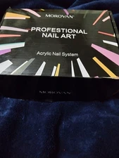 Morovan Professional Acrylic Nail Kit System Nail Art Set Brand New-