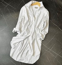 Margaret Howell Triple Stripe Cotton Long Sleeve Top Size 2
