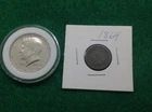 Silver 1964 Kennedy Half Dollar - 1864 Indian Cent - 100 Years