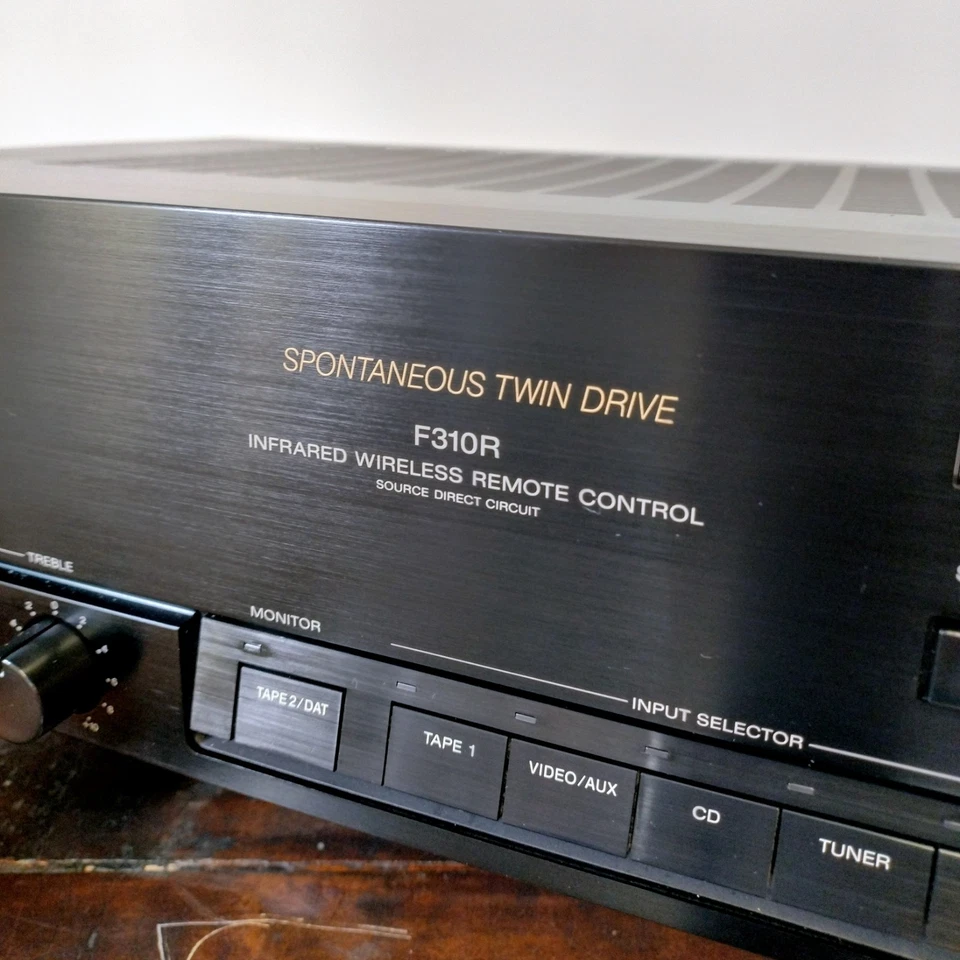SONY TA-F310R AMPLIFICATORE STEREO, MADE IN JAPAN 1989, TELECOMANDO, FUNZIONANTE - Immagine 3 di 4
