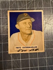 1949 BOWMAN #227 FRITZ OSTERMUELLER PITTSBURGH PIRATES BASEBALL CARD EX