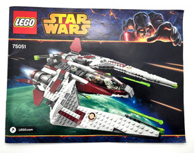 Jedi Scout Fighter Star Wars Lego 75051 with instructions NO MINIFIGS