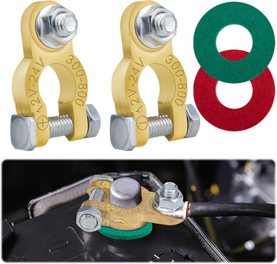 Battery Terminal Connectors 1 Pair, Battery Post Terminals Brass, Battery Termin