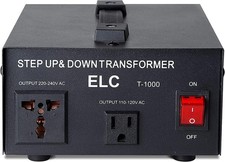 T Series 1000 Watt Voltage Converter Transformer - Step Up/Down - 110v to 220...