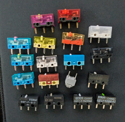 *Pre-Binned* Gaming Mouse Microswitches Huano, Omron, Kailh, TTC. SHIPS FROM USA