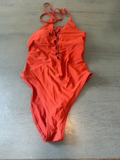 red brown AERIE  one piece swimsuit size medium