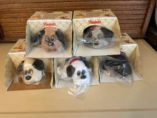 Vintage 1980s Hardees Pound Puppies Tonka Promo Lot of 5 In Factory Sealed Boxes