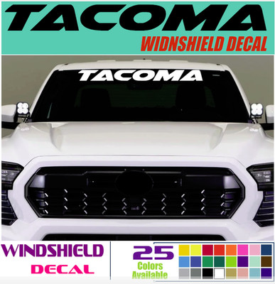 TACOMA Windshield Custom Decal, QUATER PANEL Sticker  18''  20'' 30'' 40'' 50'' (TA4)