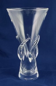 廃盤　8090 Steuben　クリスタル　ローズベース　 花瓶 Steuben Rose Vase | eBay