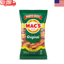 Mac's Chicharrones Original Pork Cracklins 10 oz Fried Pork Rinds
