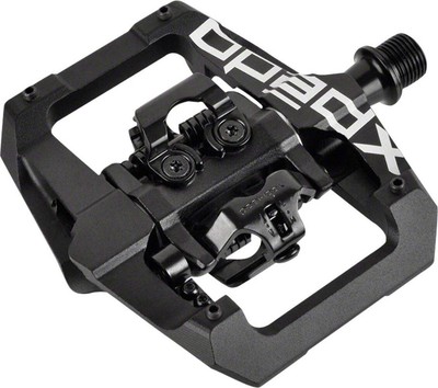 Xpedo GFX Pedals - Dual Sided Clipless with Platform Aluminum 9/16'' Black