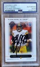 PSA Slabbed Steelers Brett Keisel 2006 Topps SB XL Autographed Signed Card