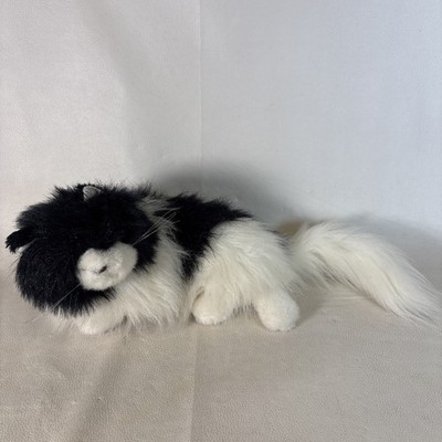RARE Vintage Collector White Cat Plush Easter Kitty Cat Radio Shack Batt AM/FM